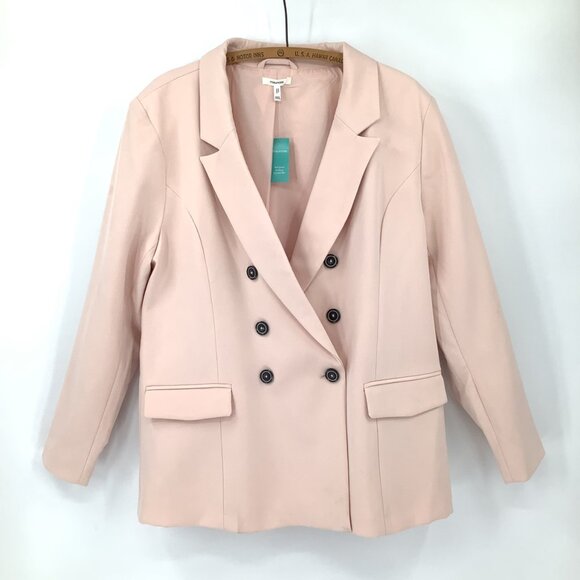Maurices Jackets & Blazers - Maurices XXL Light Pink Blazer Double-Breasted Lightweight  NWT Lined Office